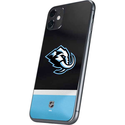 NHL Utah Mammoth Striped Jersey iPhone 11 Skin